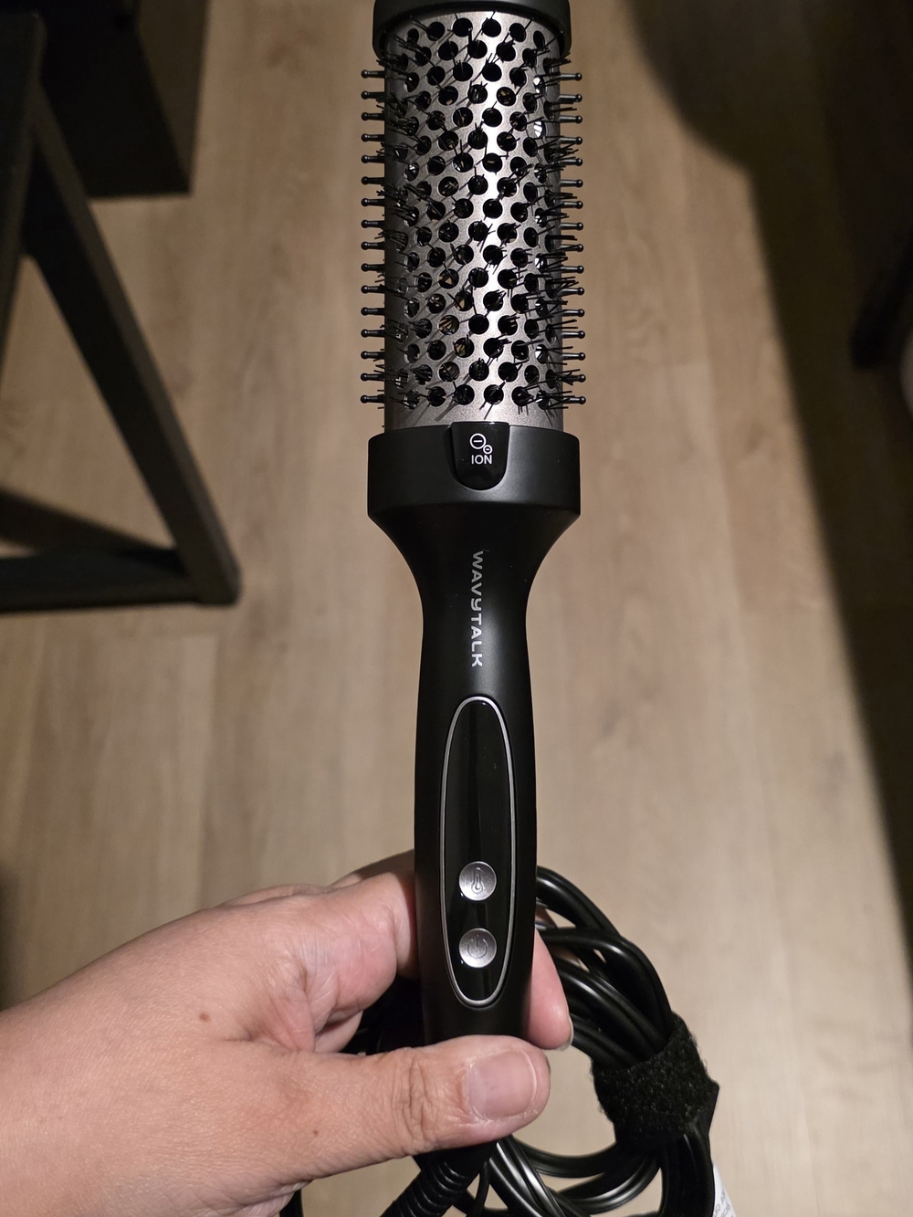 Wavytalk Black Ionic Round Hair Brush Styler